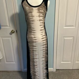 Calvin Klein Black and White Maxi Dress